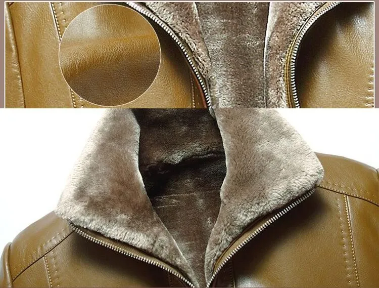 Кожаная куртка пальто новинка 2019 модные Утепленные зимние кожаные куртки