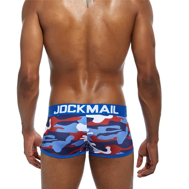 JOCKMAIL, 5 значений, посылка/Лот, камуфляжное Мужское нижнее белье, боксеры, calzoncillos hombre, трусы для геев, мужские трусы, шорты