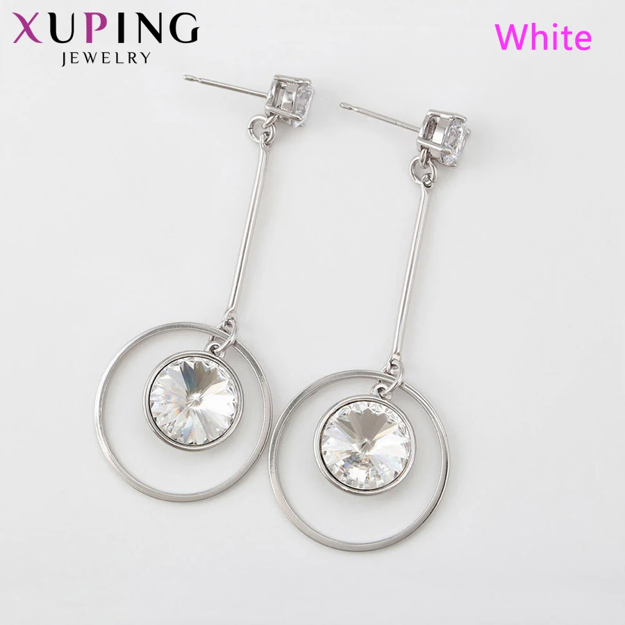 Xuping шармы стили круглые серьги кристаллы от Swarovski Винтажные Ювелирные изделия подарки ко дню Святого Валентина дамы S162.4-97625