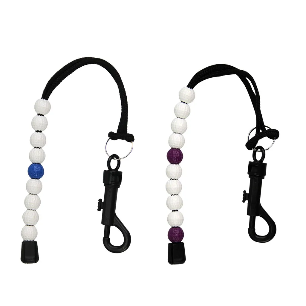 2 шт. портативный мяч для гольфа счетчика инструмент браслет сумка бирка