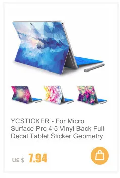 GOOYIYO-для Micro Surface Pro 4 виниловая задняя большая наклейка планшет нетбук ультрабук наклейка красочные картины маслом кожа логотип