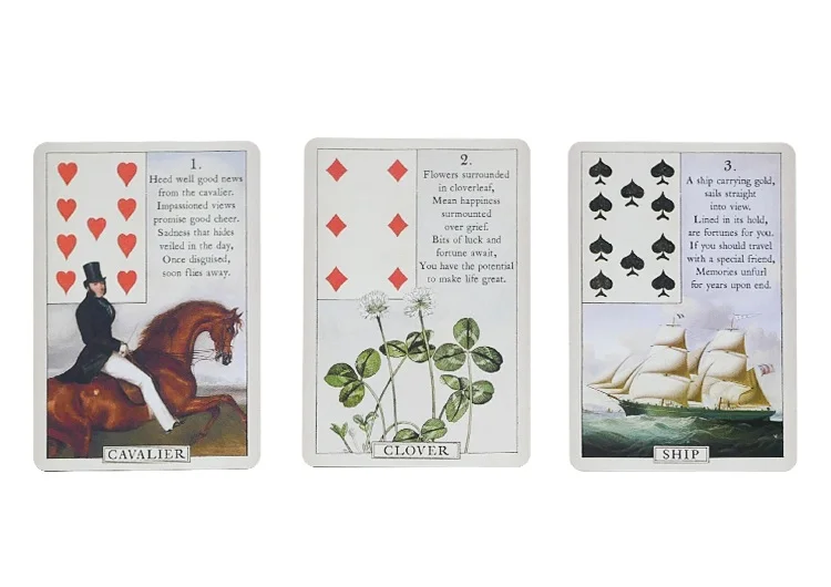36 печатная плата игры Игральные карты синяя птица Lenormand не Таро английская