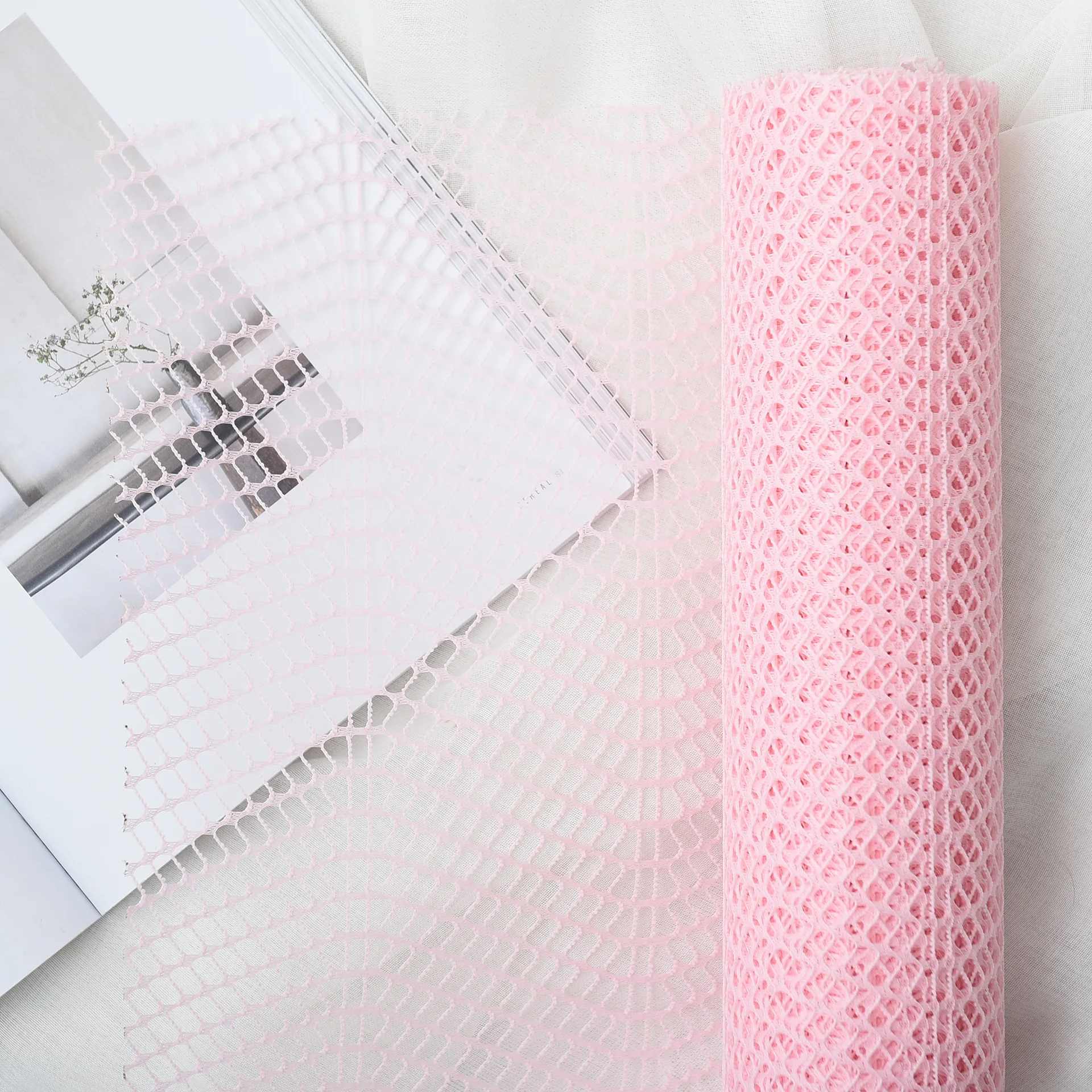 New Korean Wave Flowers Packaging Paper Material 50cm*5y Hollow Mesh Scrapbook DIY Decorative Bouquet Wrapping Craft Paper