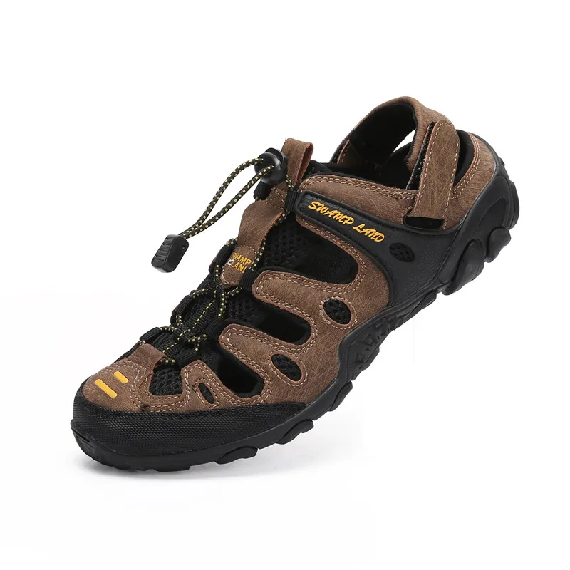 Мужские сандалии Летняя обувь уличные шлепанцы Водонепроницаемые Пляжная на