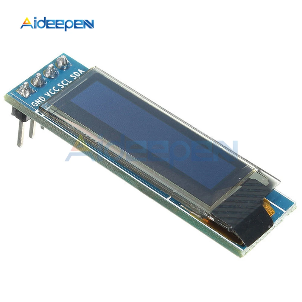 Синий OLED жк дисплей DIY модуль 0 91 дюйма 128x32 IIC I2C SSD1306 драйвер IC DC 3 в 5 для Arduino