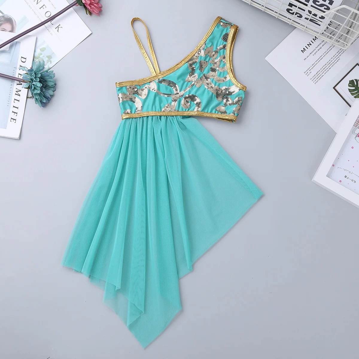 Детские подростковые лирические современные танцевальные костюмы балетная