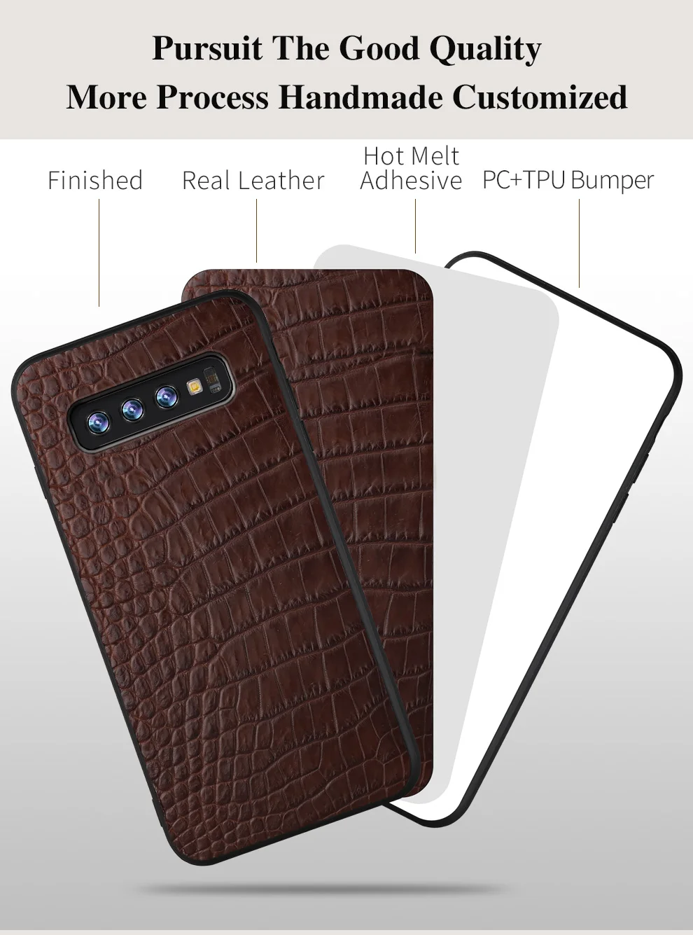 Роскошный чехол из натуральной крокодиловой кожи для samsung Galaxy s10, 9, 8, 7, 6 plus, противоударный чехол-накладка для samsung Note 8, 9, a50
