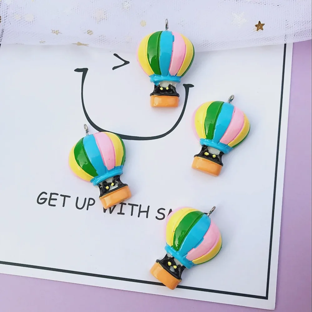 10 шт. подвески для ключей 30 х25 мм|balloon charm|hot air balloon charmscharm pendant |