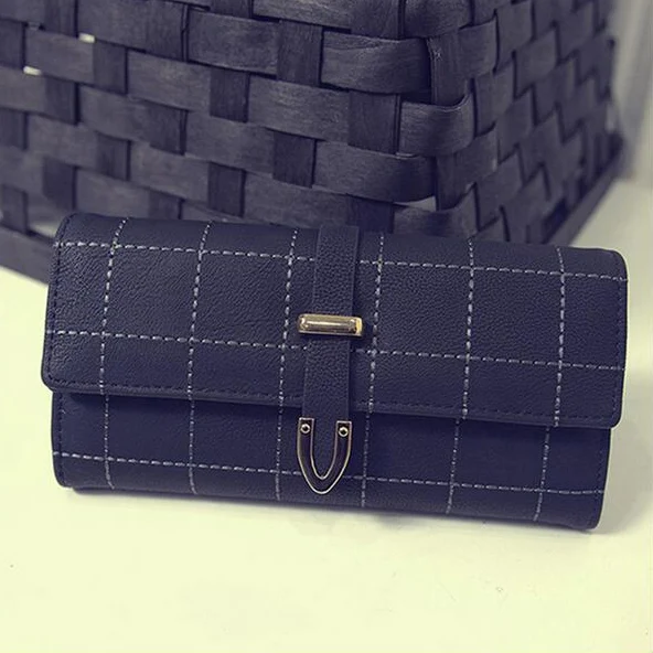 Модные длинные женские кошельки Carteras Mujer корейский стиль с застежкой элегантные