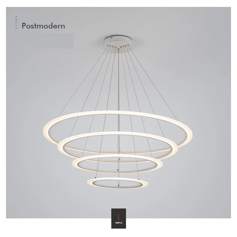 Современный простой Led открытый подвесные светильники для столовой спальня