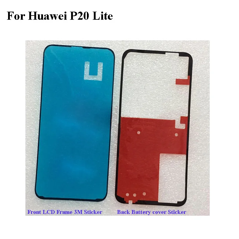 Для Huawei P 20 lite p20 задняя крышка аккумулятора стикер ЖК экран передняя рамка 3 м клей