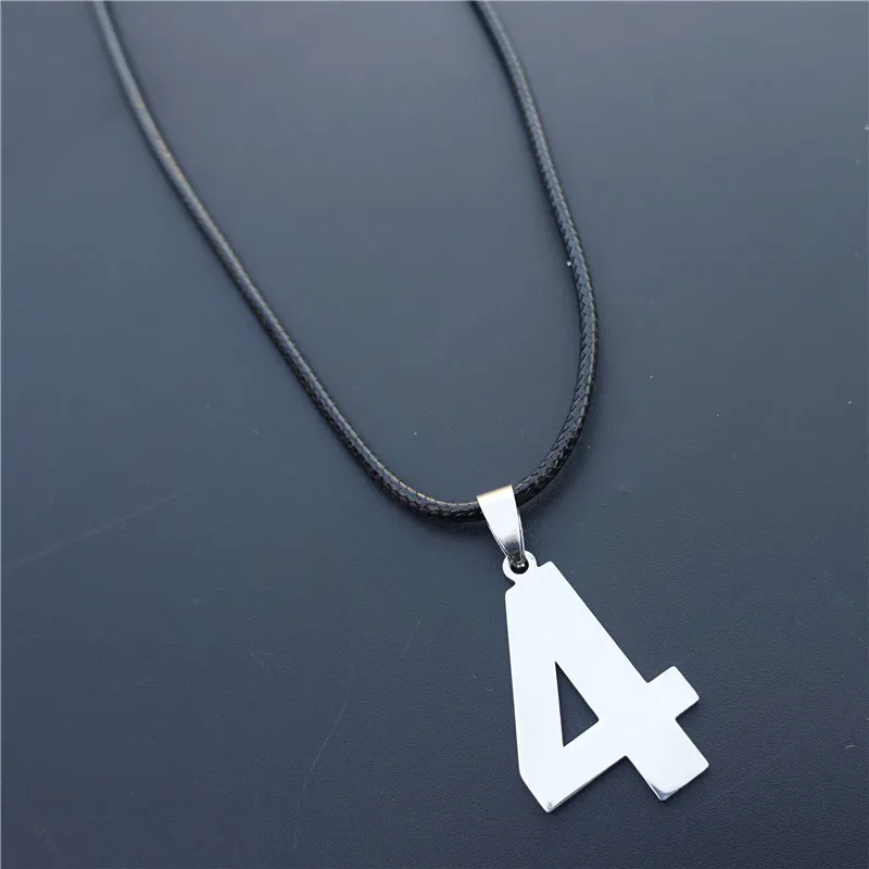 Ожерелье с подвеской в виде цифр из нержавеющей стали для мужчин и женщин