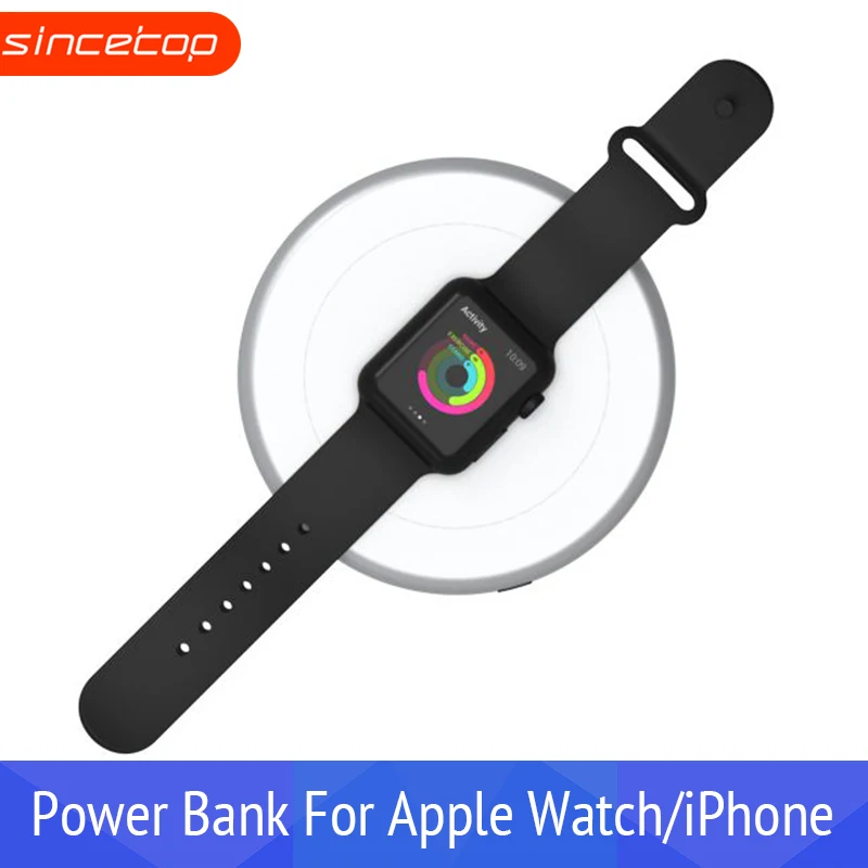 Беспроводное зарядное устройство док станция повербанк для iPhone Apple Watch Внешняя