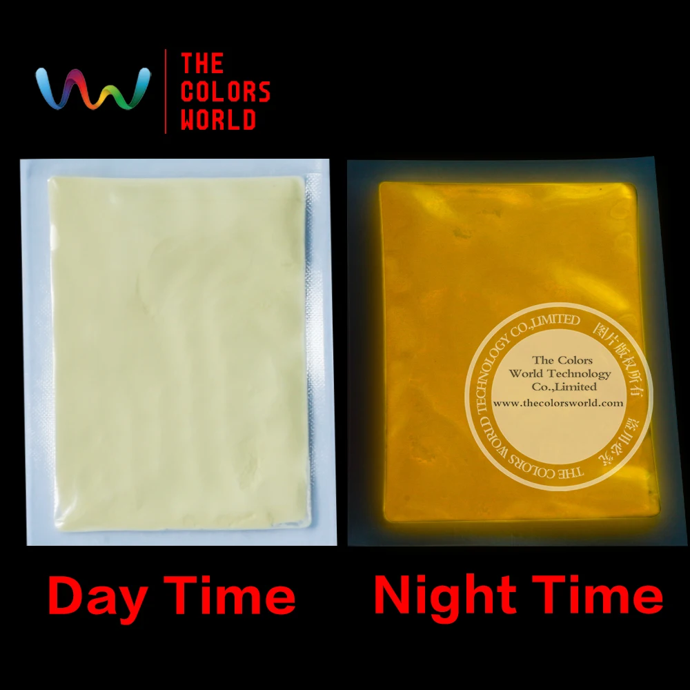 

TCYG725 Glow in dark pigment orange Color long last glowing, luminescent powder, competitive price Noctilucent powder