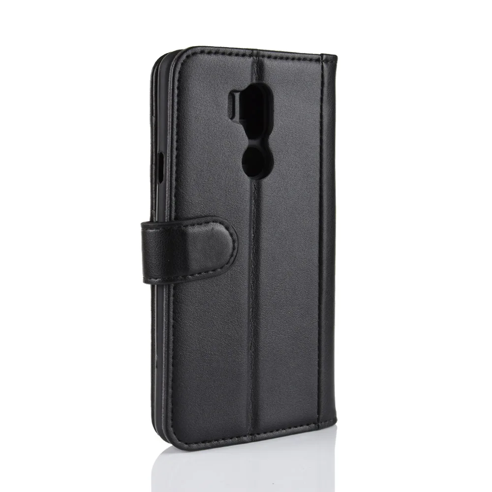 HUDOSSEN For LG G7 ThinQ G710EM Case Luxury Flip Genuine Leather Soft TPU Back Cover Fundas G7+ Protective | Мобильные телефоны и