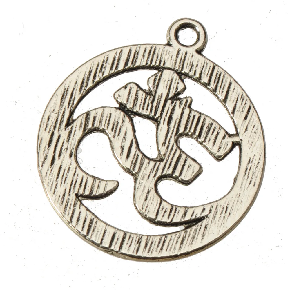 Религиозные подвески браслеты ожерелья подвеска круглая ом индуистская Марка AUM