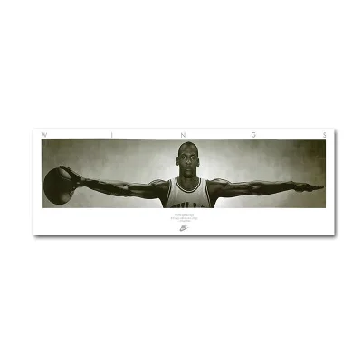 170 Michael Jordan крылья постер с автографом Wall Art шелковая печатать фотографии для Гостиная Спальня домашний декор - Цвет: 170