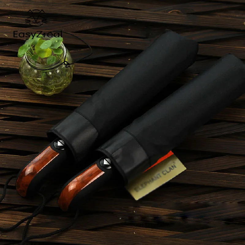 Простой Модный Зонт с изогнутой ручкой для увеличения температуры Ветрозащитный