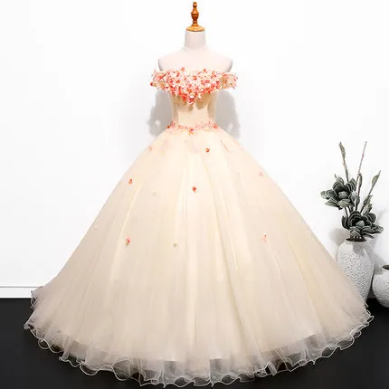 

luxury carnival venice gown flowers petal princess cosplay wonderland medieval dress Renaissance gown queen Victoria Belle Ball