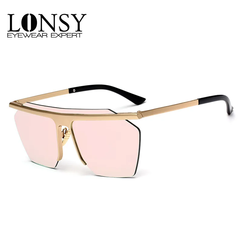 Женские квадратные солнцезащитные очки LONSY винтажные брендовые дизайнерские с