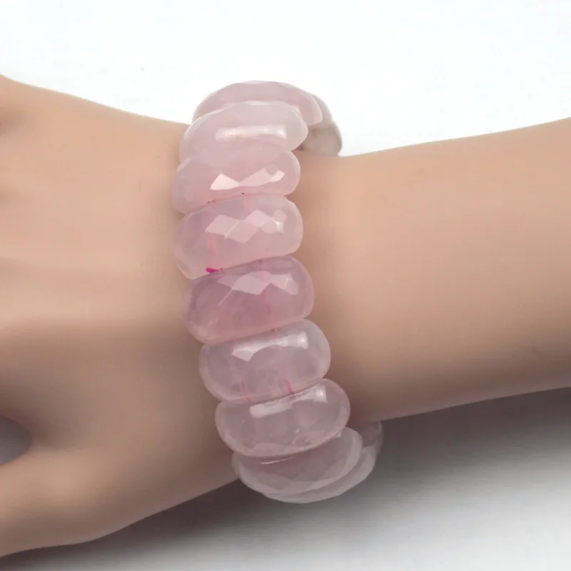 Браслет из натурального камня кварта | Украшения и аксессуары