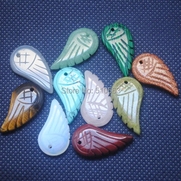 10 шт./лот кулон в форме крыла модные мужские ювелирные аксессуары размер: 16x30 мм