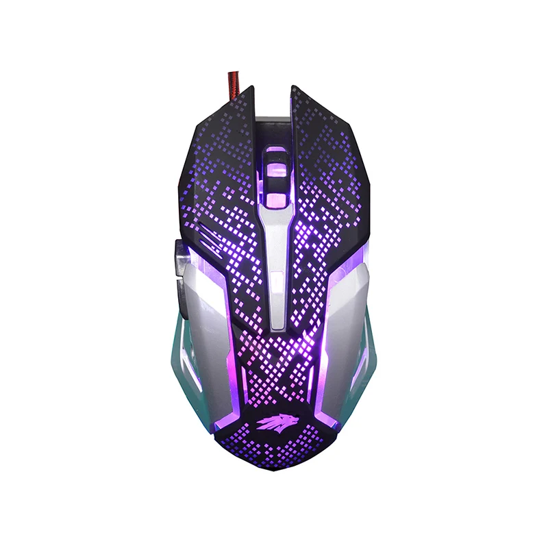 SUNROSE X1 мышь USB Проводная игровая мышь 6 кнопок оптическая компьютерная мышь Мыши для ПК ноутбук игра геймер - Цвет: black
