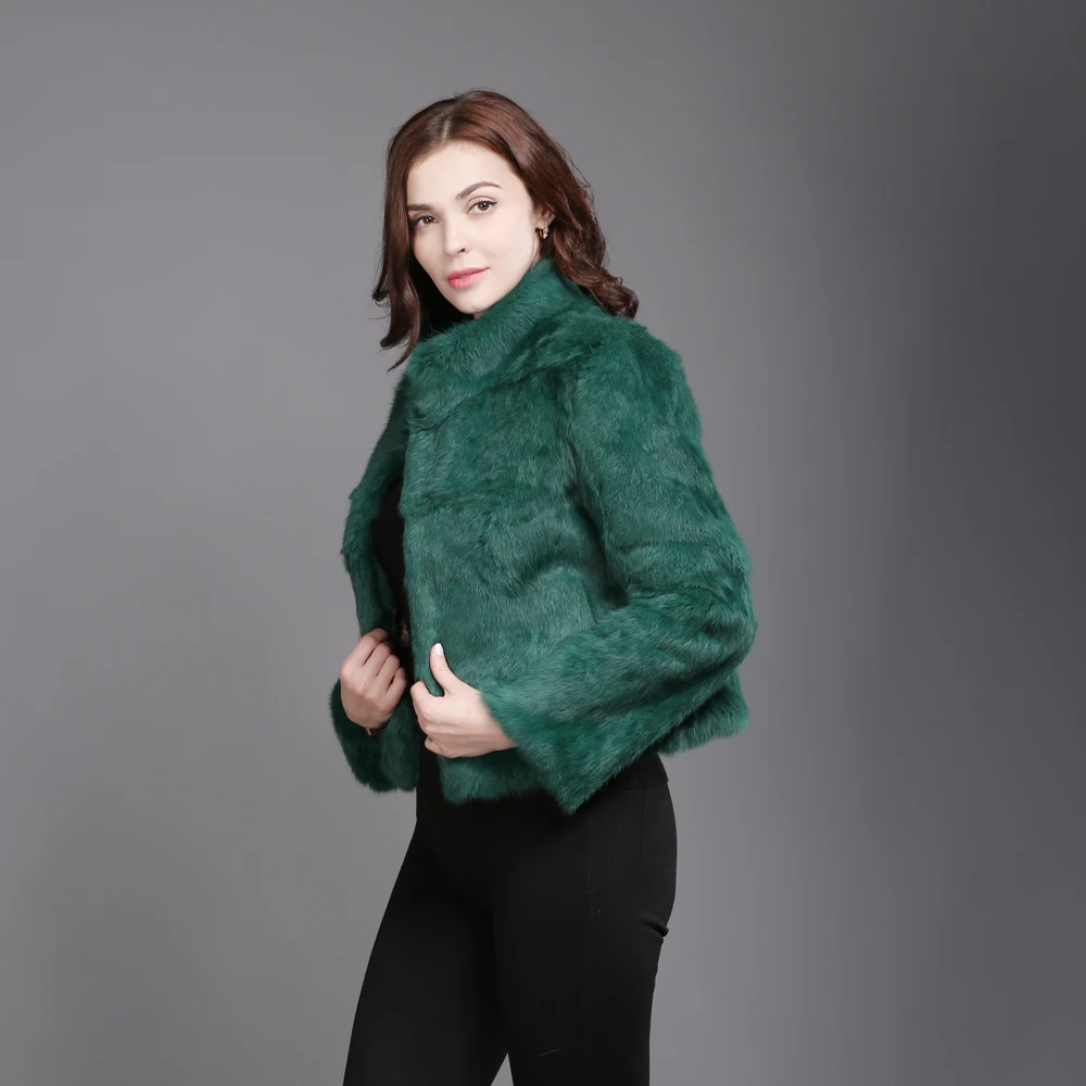 2020 новый стиль пальто из натурального кроличьего меха модный бренд женские