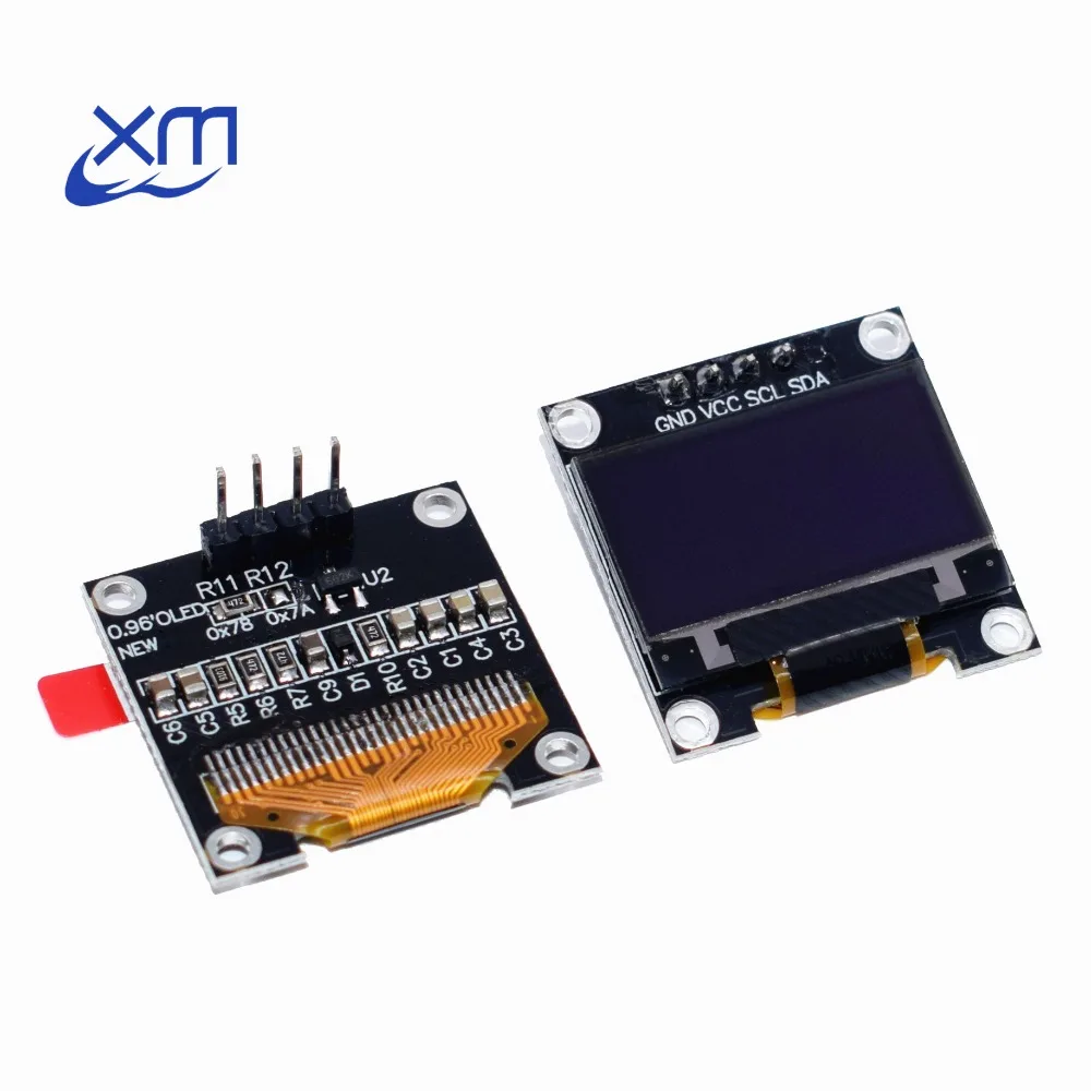 0,96 дюймов IIC Серийный белый OLED дисплей модуль 128X64 IEC SSD1306 12864 плата с ЖК-экраном GND VCC SCL SDA 0,9" для arduino oled
