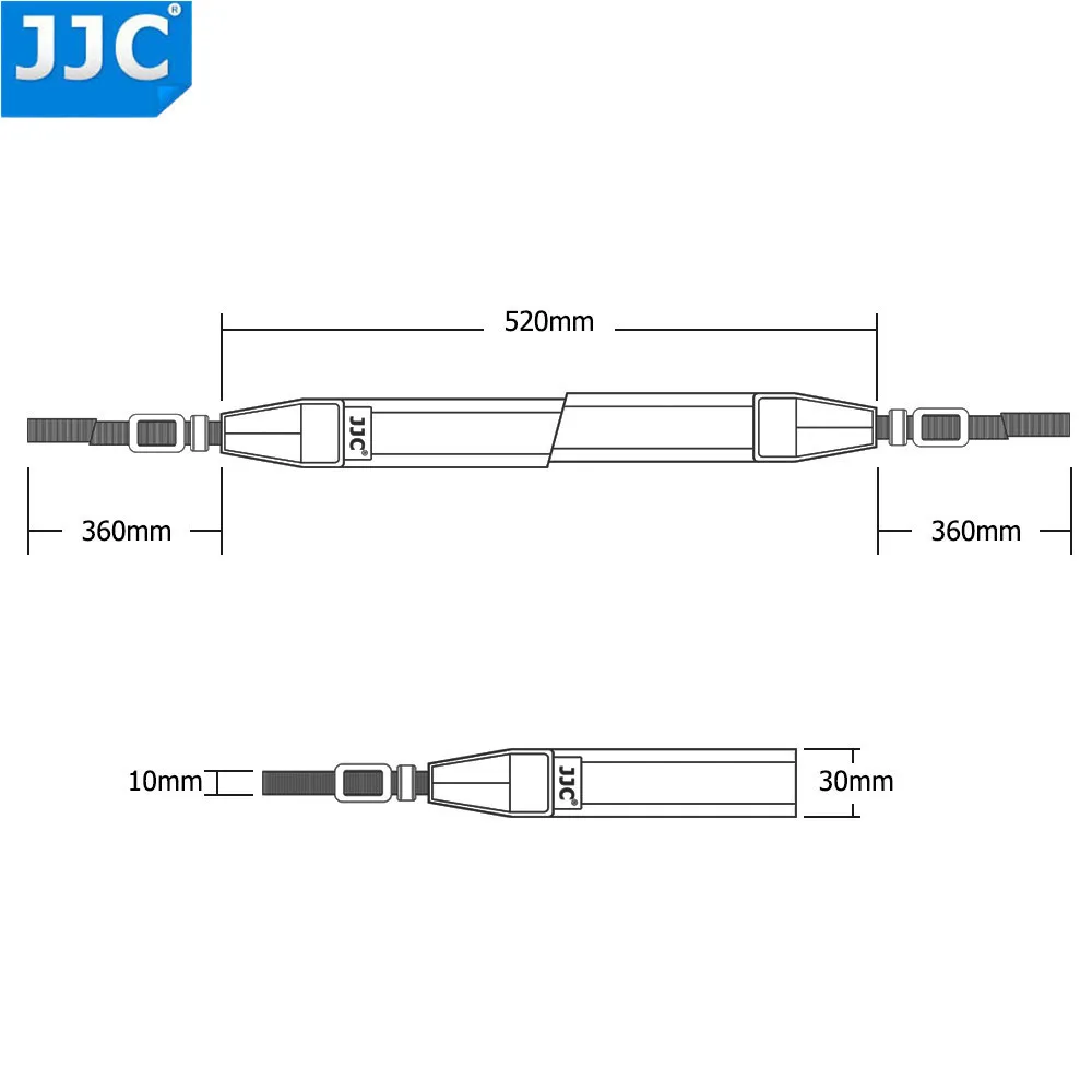 JJC Mirrorless Camera Shoulder Neoprene 124cm Length DSLR Sling Belt Ring ang Lug Protector Colourful Adjustable Neck Strap For|mirrorless camera