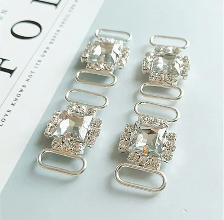 4 шт. прозрачные акриловые пряжки для бикини 2*3 7 см|Пряжки и крючки| |