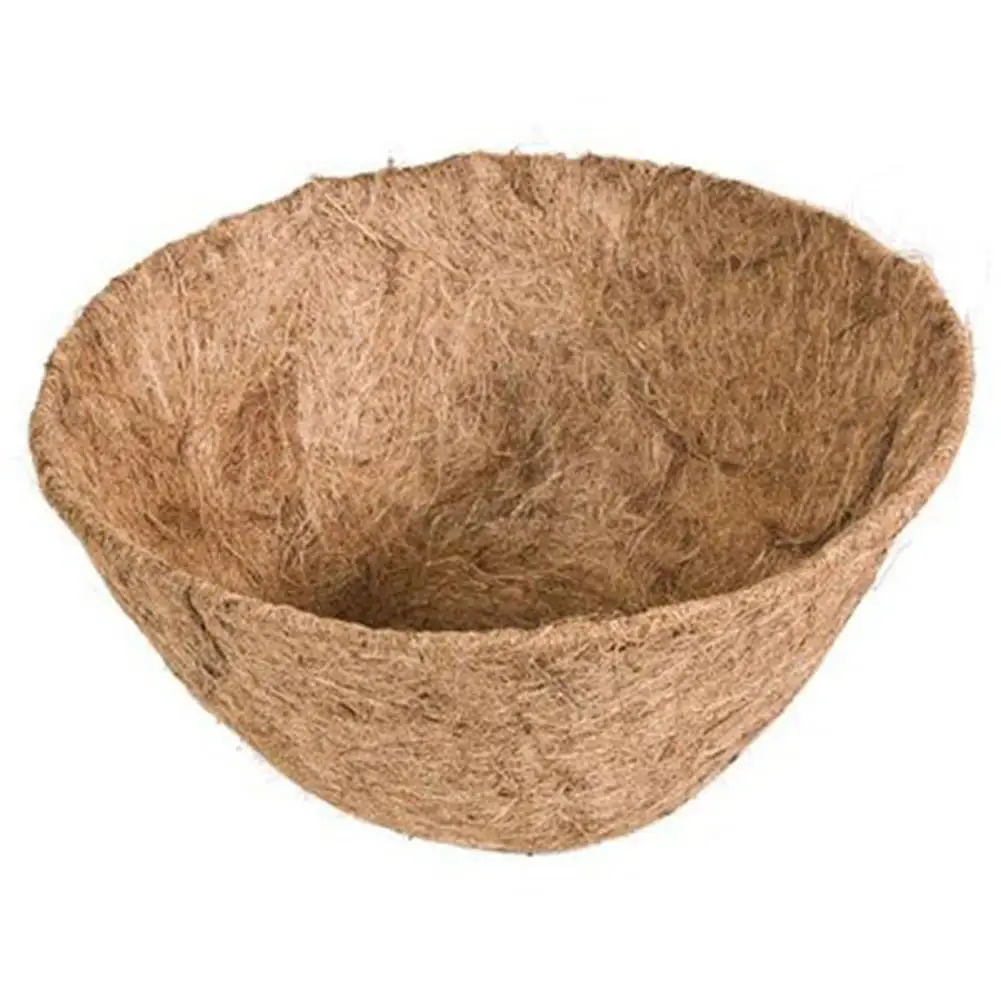 Round Replacement Coco Fiber Basket Liner pad 10-Inch Hanging Flower Pot Plastic Pots Orchid 4 | Дом и сад