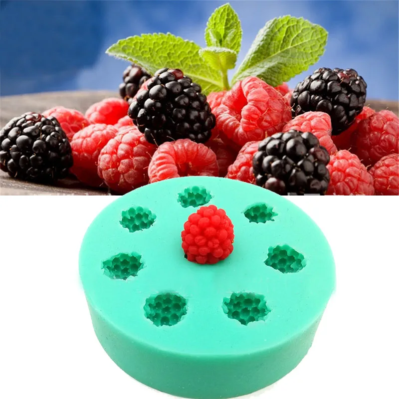Силиконовая форма для мыла с 8 полостями желе в форме тутового ягоды мыло