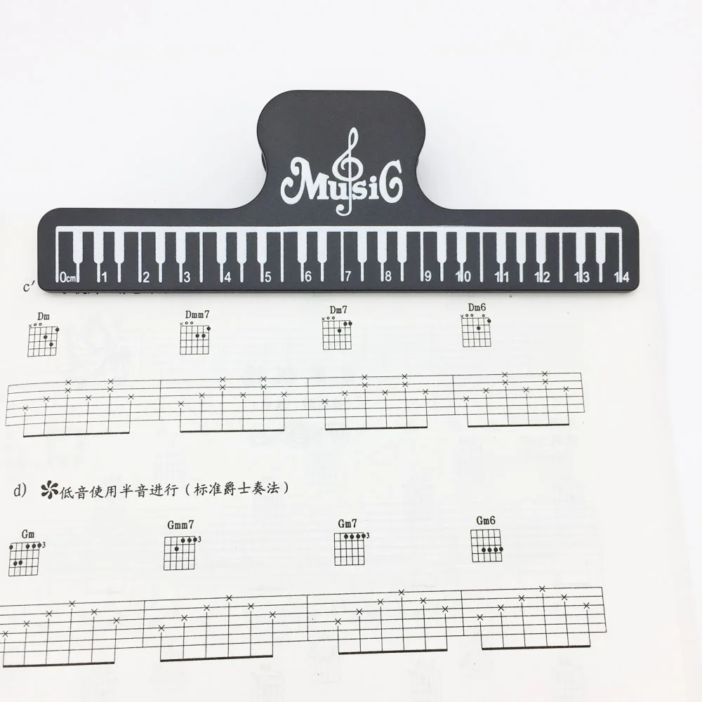 Пластик музыка зажим для листов Книга Держатель гитары Скрипка фортепиано плеер