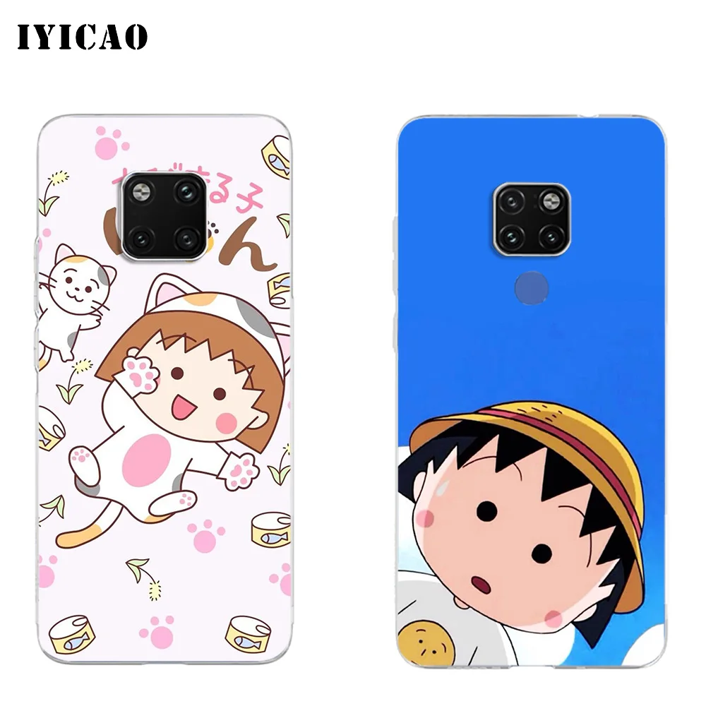 IYICAO Chibi Maruko Мягкий силиконовый чехол для телефона Huawei Mate 10 20 Lite Pro Nova 2 2i 3 3i 4 TPU