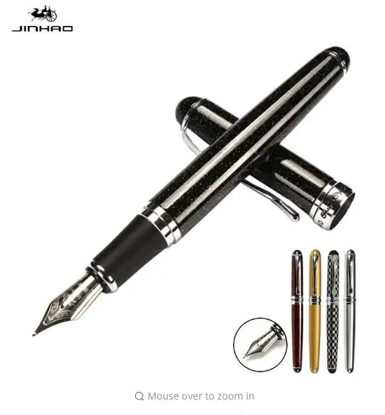 Jinhao X750 классический стиль серебряный зажим металлическая авторучка 0 5 мм перо