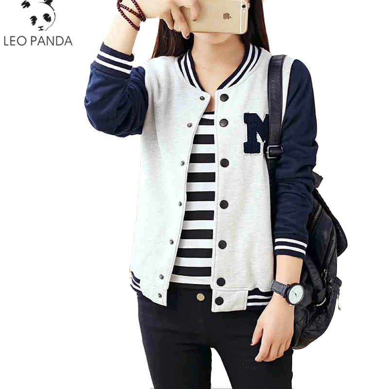 Новая осенняя одежда Женский Универсальный свитшот верхняя бейсбольная форма