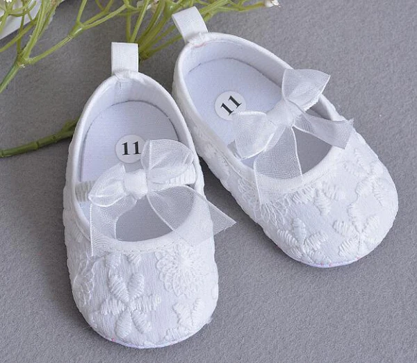 Обувь для маленьких девочек белая хлопковая обувь новорожденных малышей на