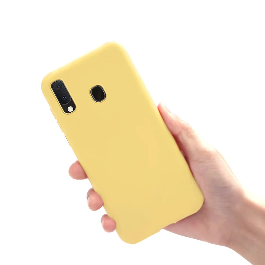 Милый чехол для Samsung Galaxy A20E мягкий силиконовый карамельного цвета A20e A20 A205F A 20e A202F