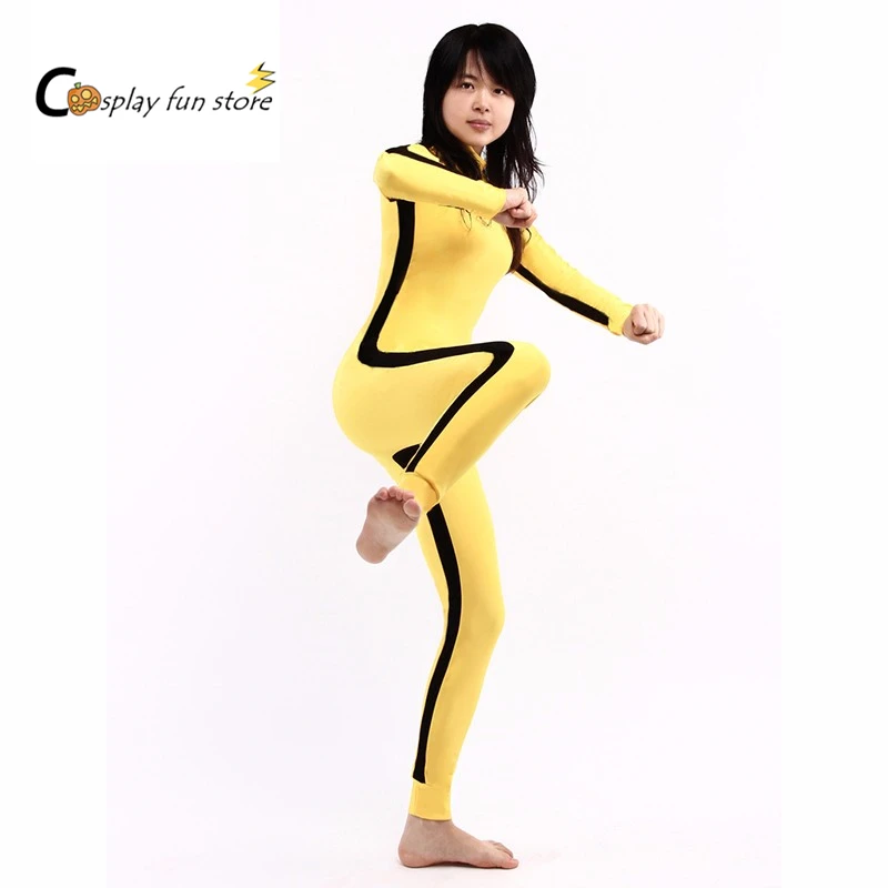 

Женский костюм для косплея дракона ли, новый костюм Zentai из желтой лайкры и спандекса, модель для Хэллоуина на заказ для взрослых и детей