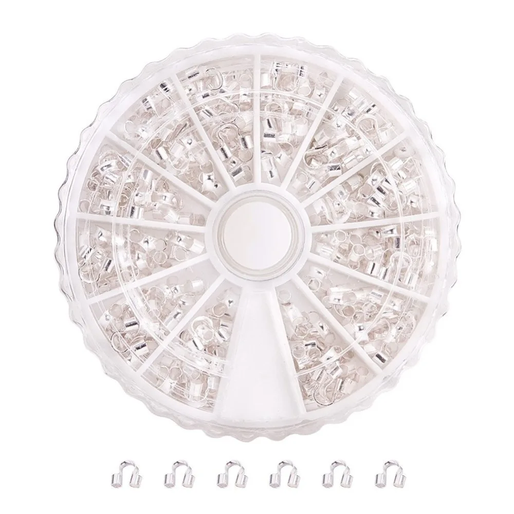 Латунная проволочная трубка для защиты бусин в коробке 6 цветов фурнитура