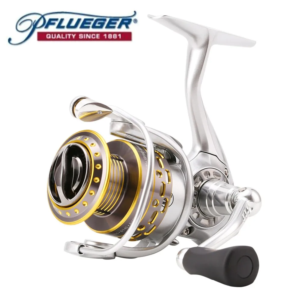 Оригинальная спиннинговая Рыболовная катушка Pflueger SUPSP25X 30X 35X 9BB 6 2: 1 металлический