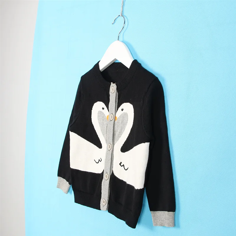 Детский кардиган пальто 2018 модные свитера для маленьких девочек с рисунком