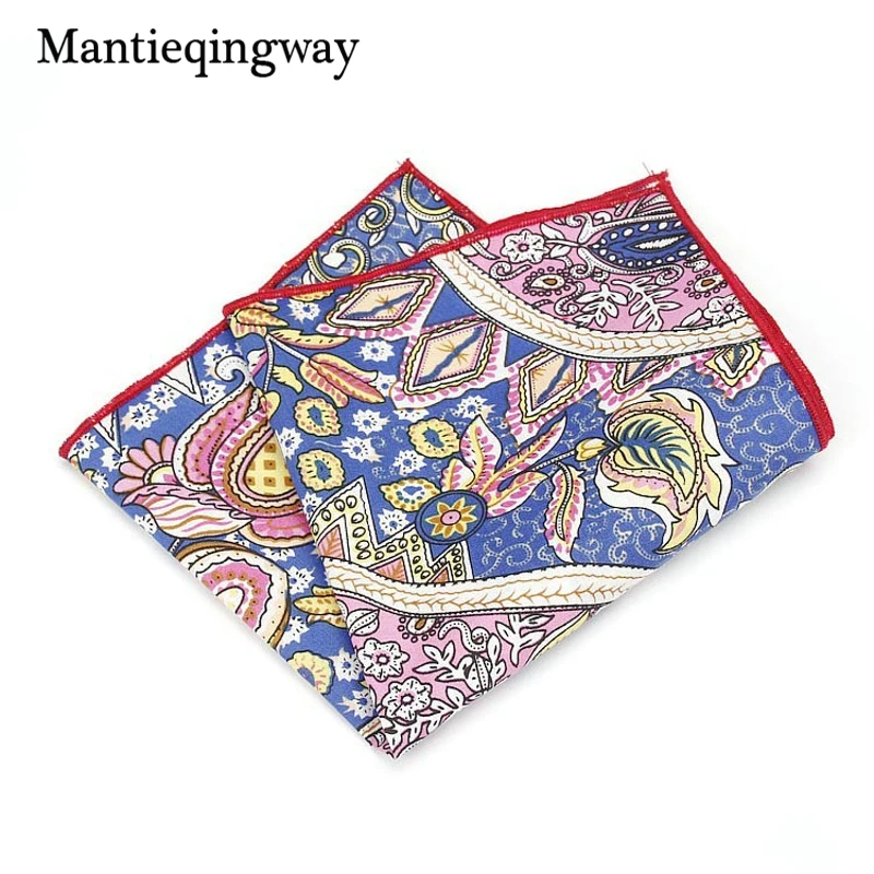 Mantieqingway кешью цветы мужские Бизнес нагрудные платки модные брендовые хлопковые