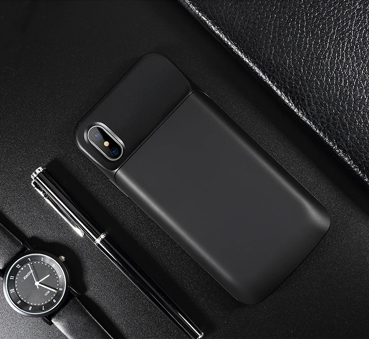 Rock power Bank зарядное устройство чехол для Apple Iphone 6 6s 7 8 задняя крышка батарейного отсека Tpu+ pc 6000mah зарядный чехол
