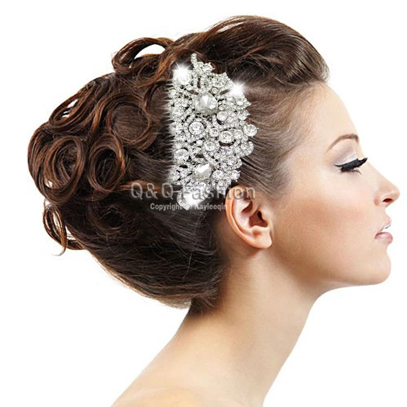 Свадебные Стразы инкрустированные драгоценные камни цветок 4 &quotВуалетка