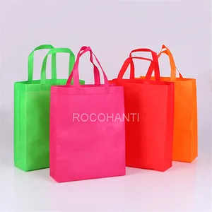 100 шт., рекламные дешевые экологически чистые нетканые подарочные пакеты с ручками, нетканые сумки с логотипом на заказ