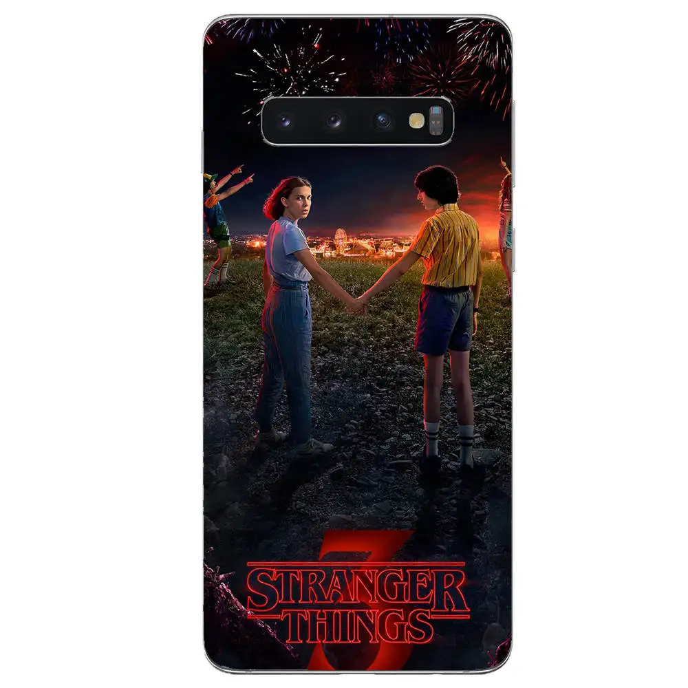 TPU Мультфильм Stranger Thing Сезон 3 мягкий из термопластика силиконовый чехол для мобильного телефона задняя крышка для Samsung Galaxy S6 S7 S8 S9 S10Plus край M20 M10 Note9 - Цвет: TPU