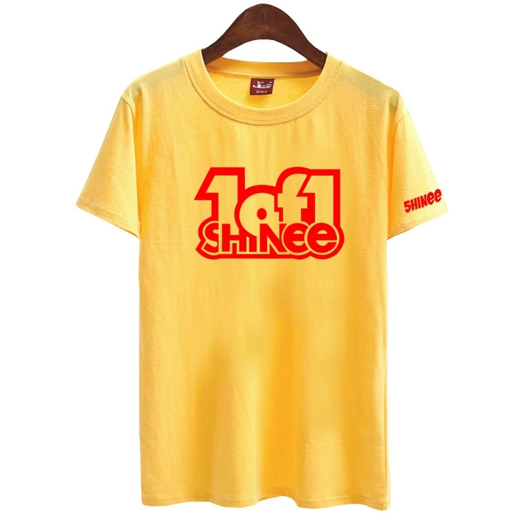 

Kpop shinee 5th album 1 of 1 printing t shirt lovers fashion short sleeve o neck t-shirt for summer top tees