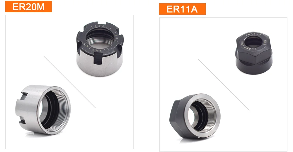 Aubalasti ЧПУ ER цанговый патрон гайка ER11A ER16A ER20A ER20M ER20M ER25UM ER32UM ER40UM фрезерный станок с ЧПУ гравировальный станок гайка аксессуар
